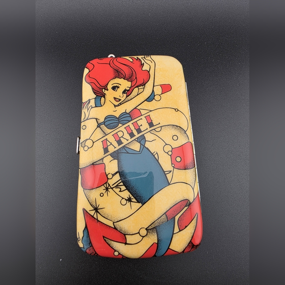 Loungefly Disney Little Mermaid Ariel Red and Yellow Snap Wallet/phone Case